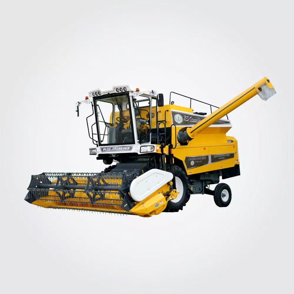 KS 9355 Export Model self propelled combine harvester by KS Powertech for efficient wheat and paddy harvesting